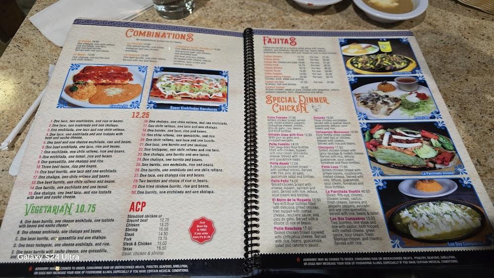 Puerto Nuevo Mexican and Seafood Restaurant Menu image 1