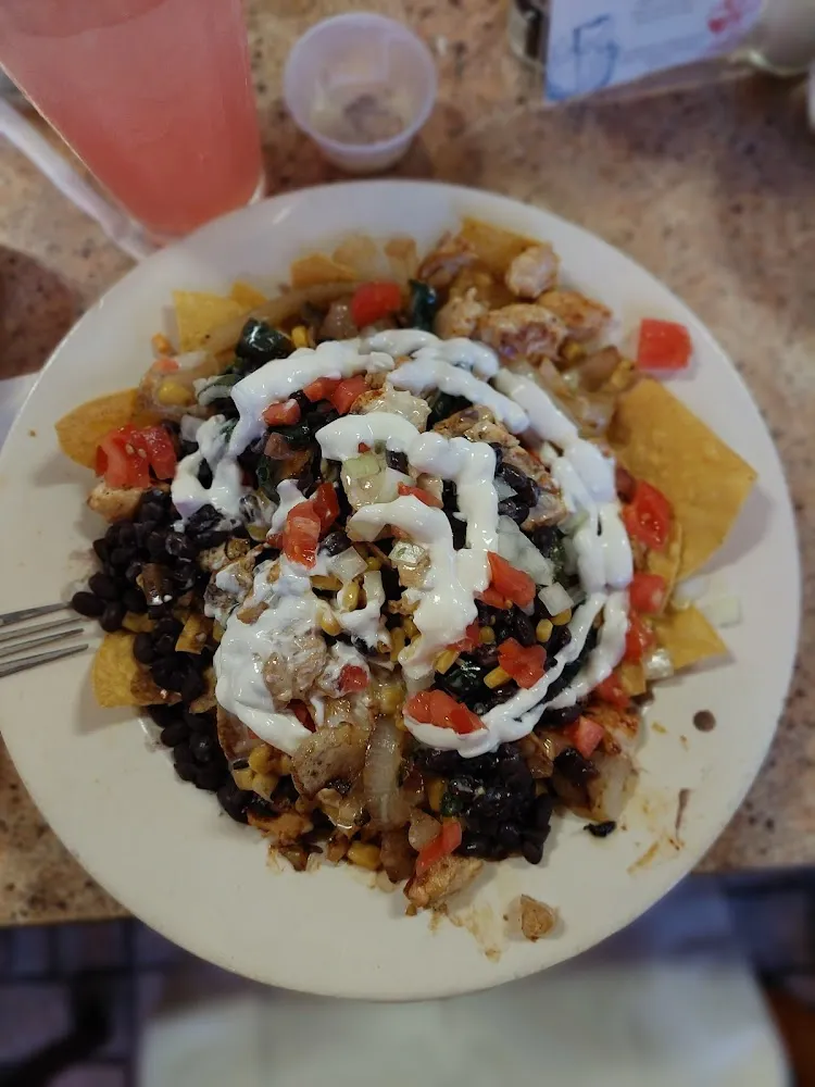 Shrimp Fajita Nachos